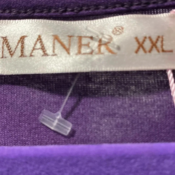 MANER Women's Size XXL Tops Short Sleeve Flowy Shirts Casual Blouses Tunic Tops - Picture 6 of 6